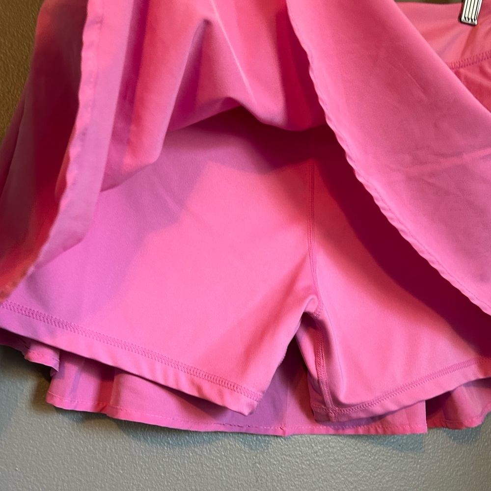 NWT Cotton On Body Sz Large Recycled Polyester Pink Pleated Mini Tennis Skirt! - Picture 10 of 10
